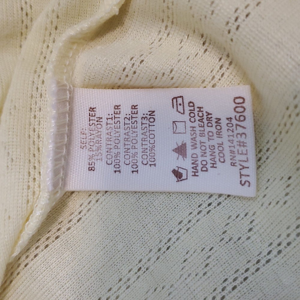 Hem and Thread Pointelle Ruffle Top L - Picture 10 of 11